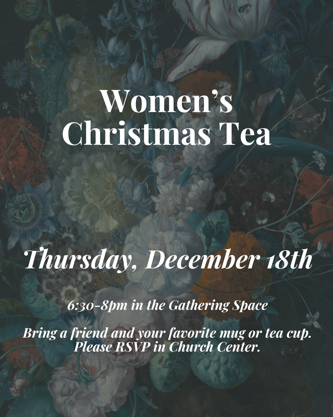 Featured image for “Women’s Christmas Tea- December 18”