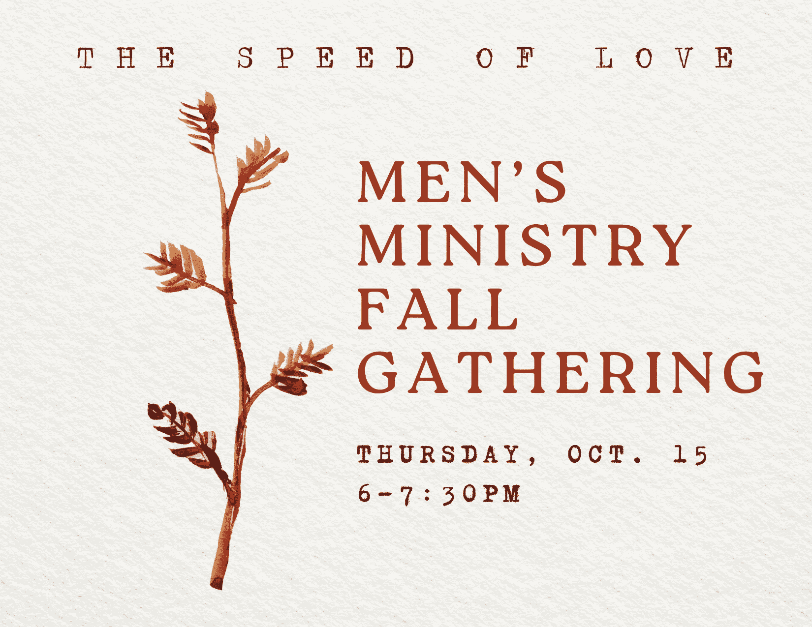 Men’s Fall Gathering