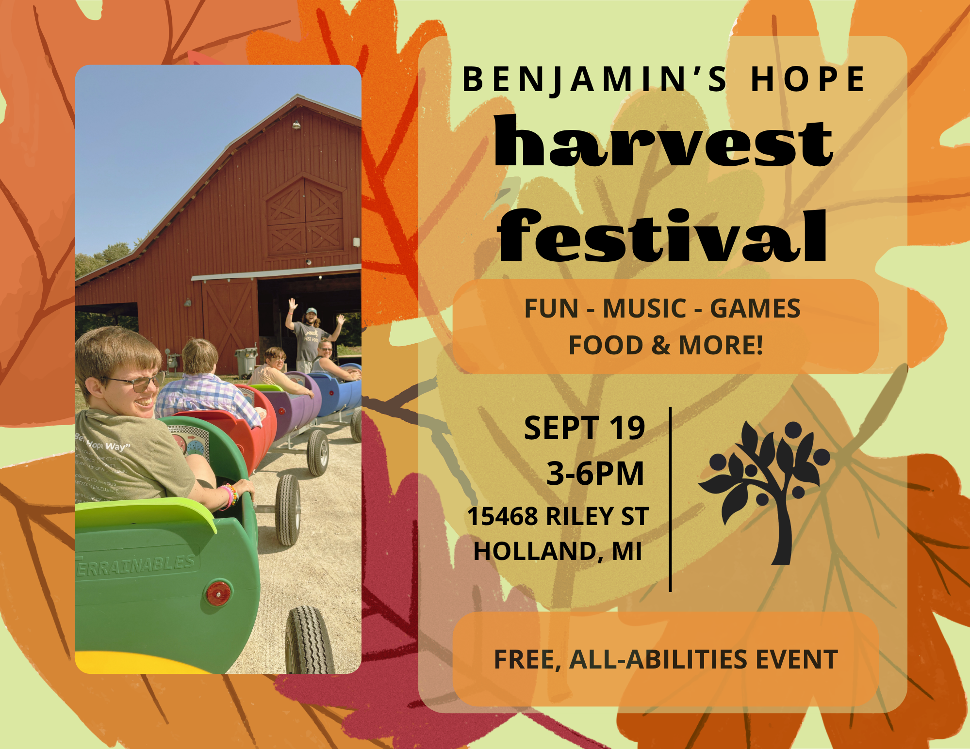 Featured image for “Benjamin’s Hope Harvest Festival – September 19”